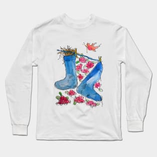 Bird Nest in Socks Long Sleeve T-Shirt